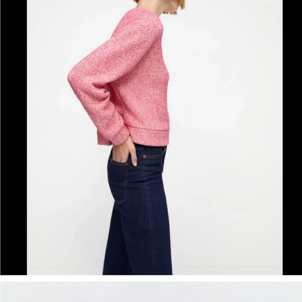 Zara size small new with tags generous fit fleece lined sweater sweatshirt - Picture 5 of 16